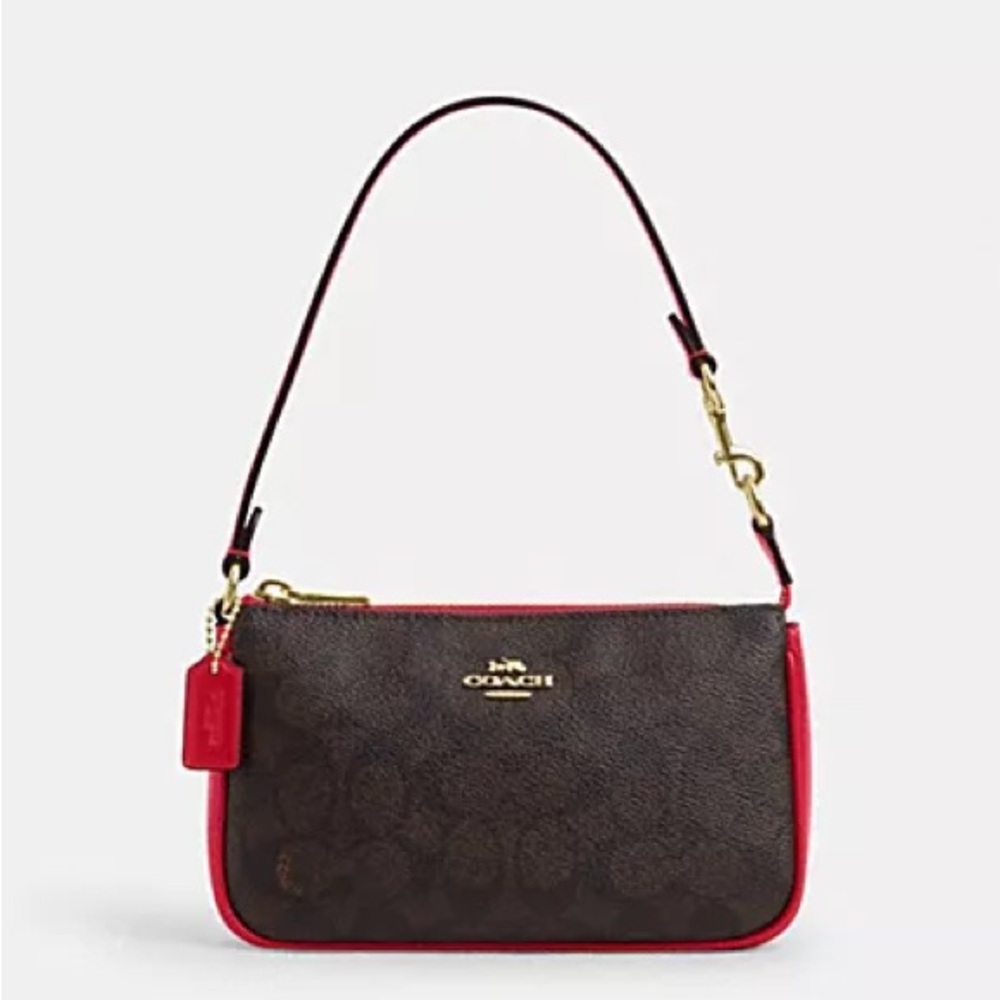 Coach Nolita 19 In Colorblock Signature Canvas